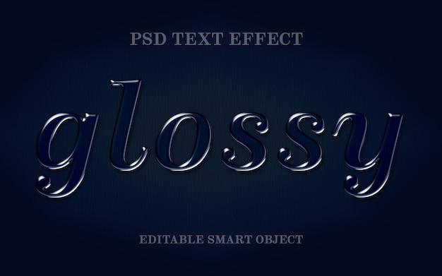 Glossy text effect