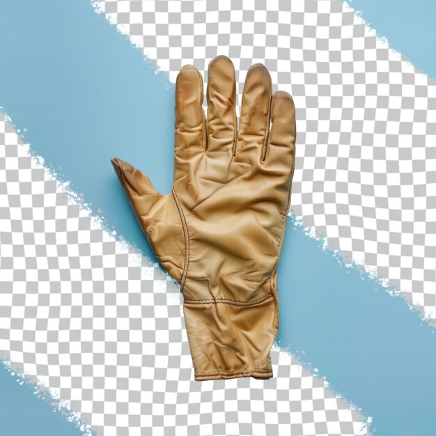 PSD a glove with a glove that says  a  on it