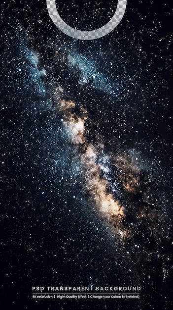 Glowing light effect with many glitter particles isolated on Black background star cloud with dust