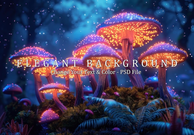 Glowing Mushroom Forest