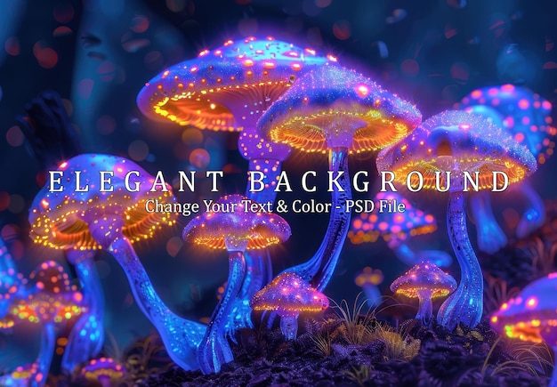 Glowing Mushroom Forest