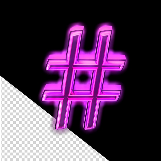 Glowing purple symbol