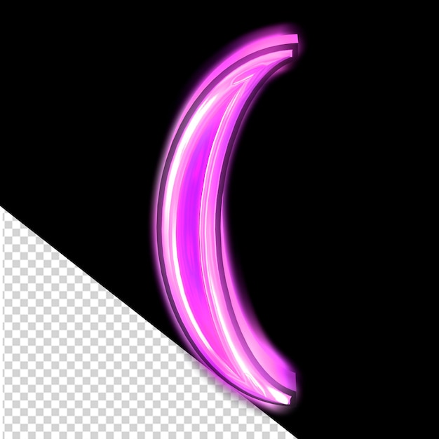 Glowing purple symbol