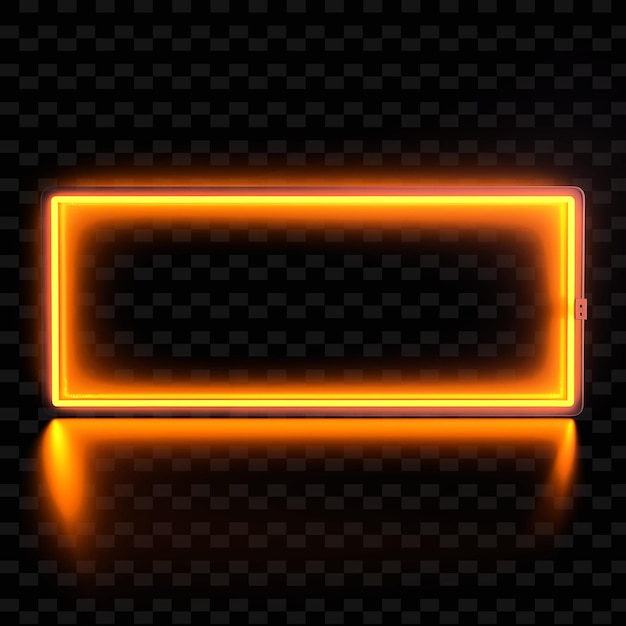 glowing yellow neon sign on a black background with a black background