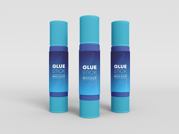 Glue Stick Adhesive Mockup