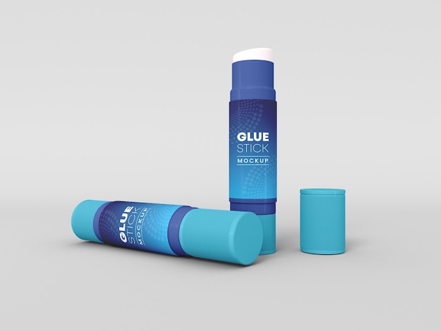 Glue Stick Adhesive Mockup