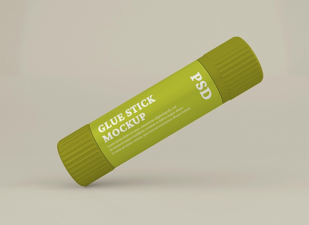 PSD glue stick mockup design isolated