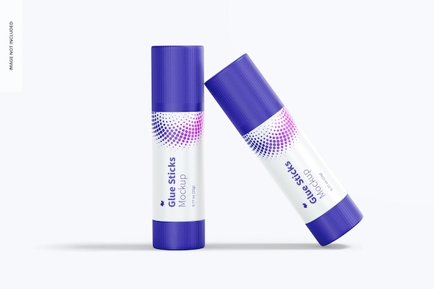 Glue Stick Mockup, Leaned