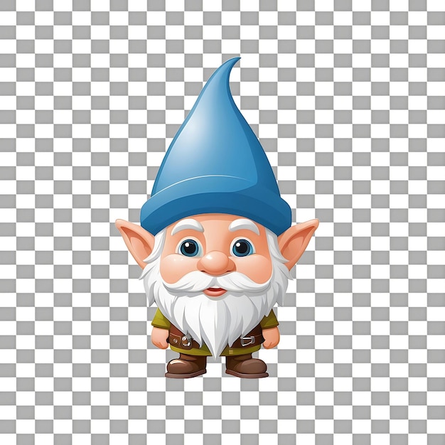 PSD gnome cartoon isolated on transparent background