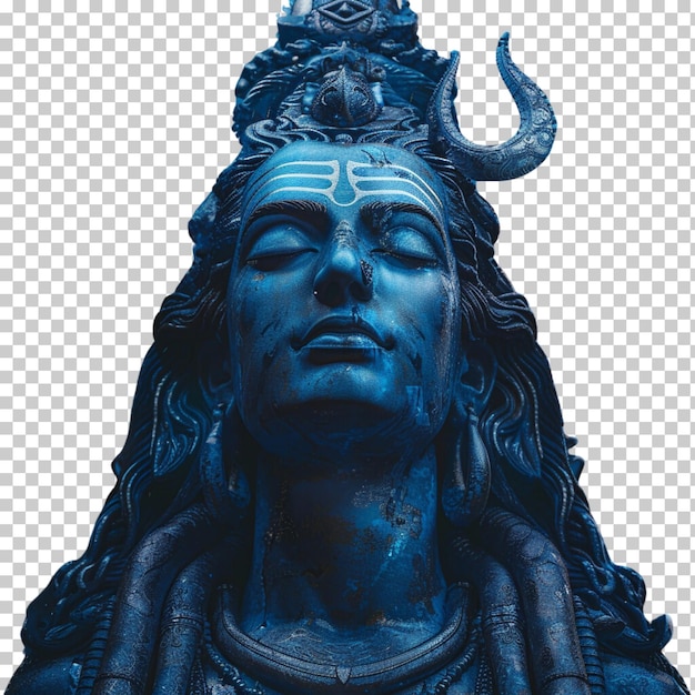 PSD god shiva isolated on transparent background