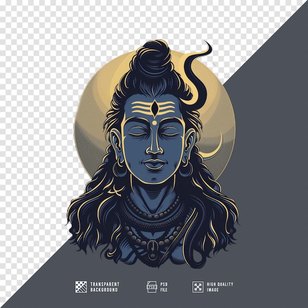 PSD god shiva without background hd quality