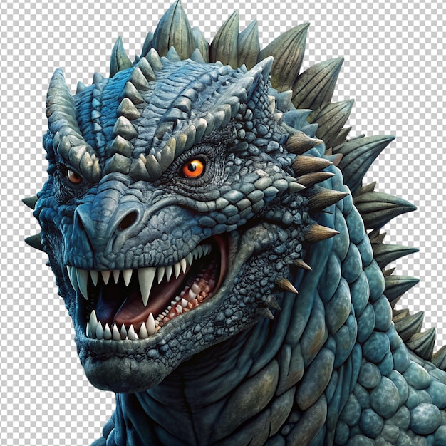 Godzilla on transparent background