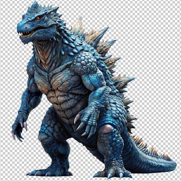 Godzilla on transparent background