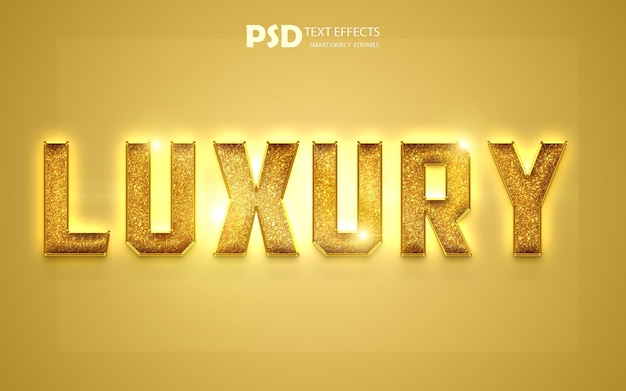 PSD a gold background with the text luxury luxury