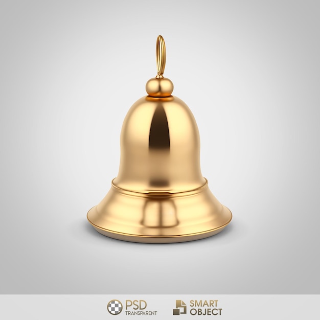 A gold bell with the words smart object on the bottom.