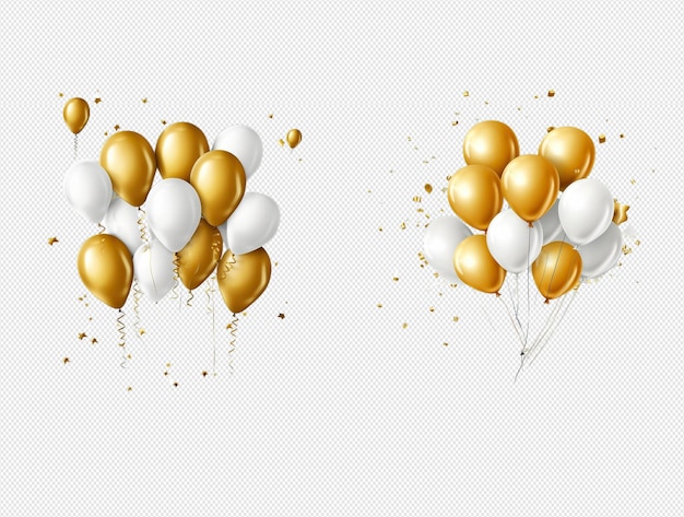 gold birthday balloons