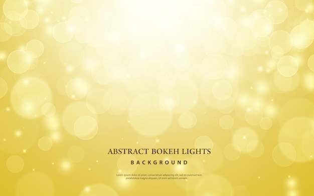 Gold bokeh blur background. Christmas and New year light abstract concept.