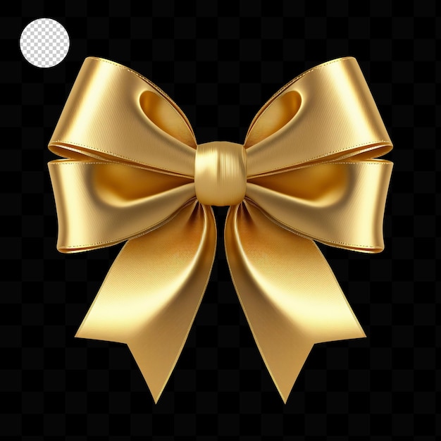 Gold bow and ribbon