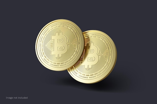 Gold Coin or Cryptocurrency Mockups