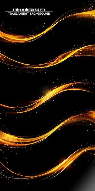 gold color digital particles wave technology background