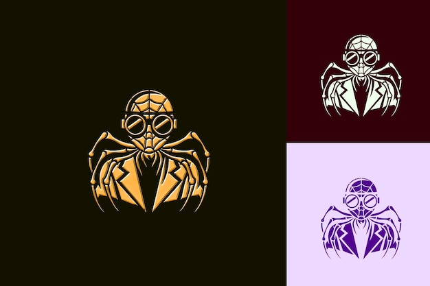 PSD a gold crab with a black background and a white one that says alien