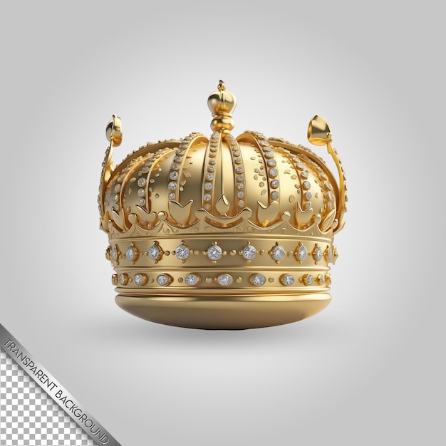 a gold crown with diamonds on it and the word crown on it