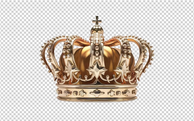 PSD gold crown with the image of a crown