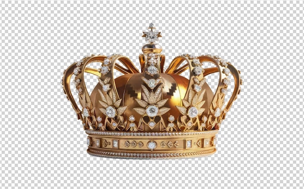 PSD gold crown with the word crown on it