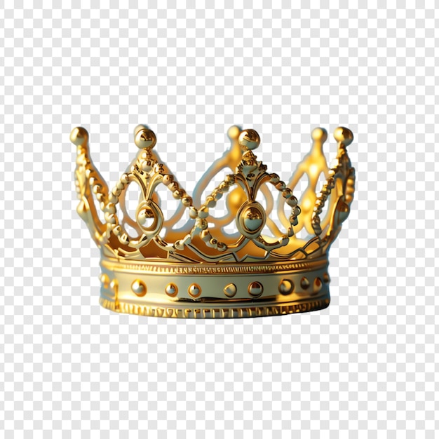 PSD a gold crown with the word crown on it