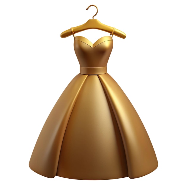 PSD a gold dress with a gold bow on the front