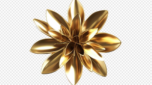 PSD gold flower brooch by the artist