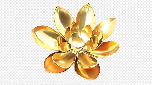 PSD gold flower brooch from the collection of flowers