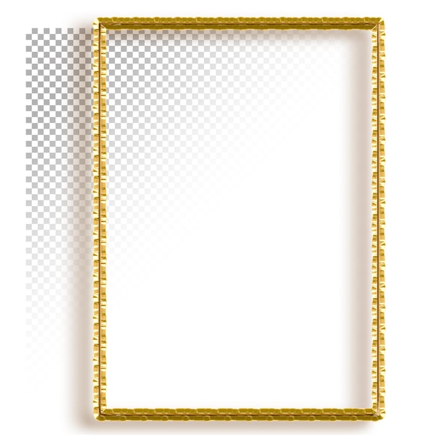 A gold frame with a border of gold.