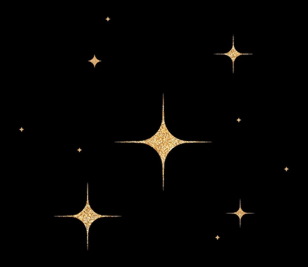 Gold Glitter Constellation