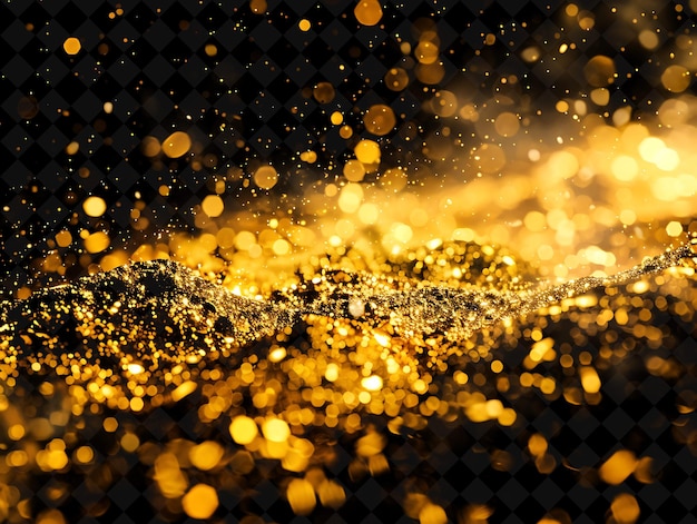 PSD gold glitters are a symbol of the new year