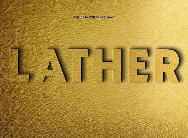 Gold Lather Text Effect