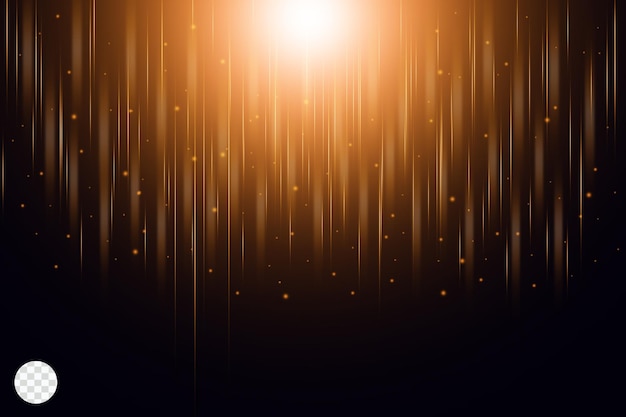 Gold light falling spark particle background