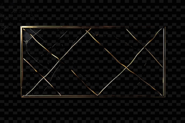 gold lines on a black background with a gold pattern