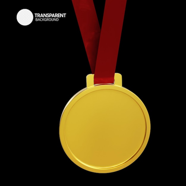 A gold medal with a red ribbon that says transparent photography.