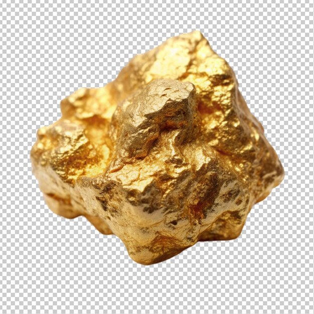 PSD gold nugget transparent background