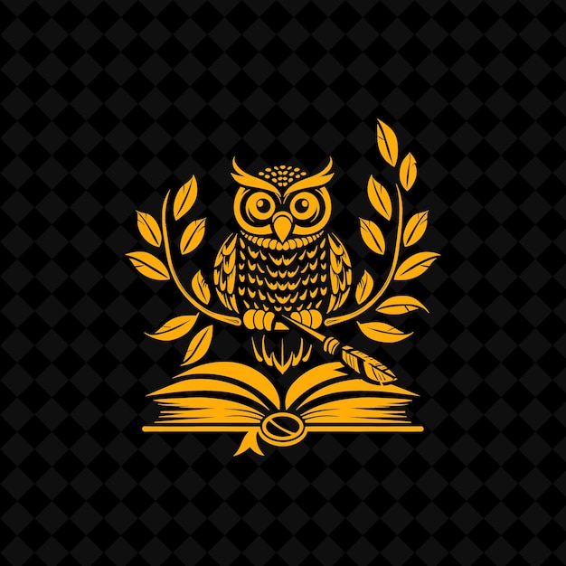 a gold owl with a gold crown on its head