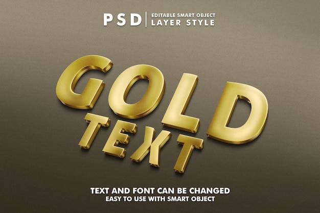 Gold Psd Text Effect