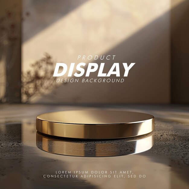 a gold ring that says display screen on it