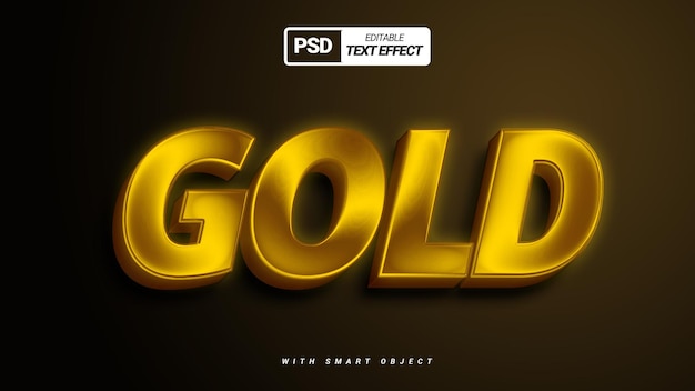 Gold shiny text effect