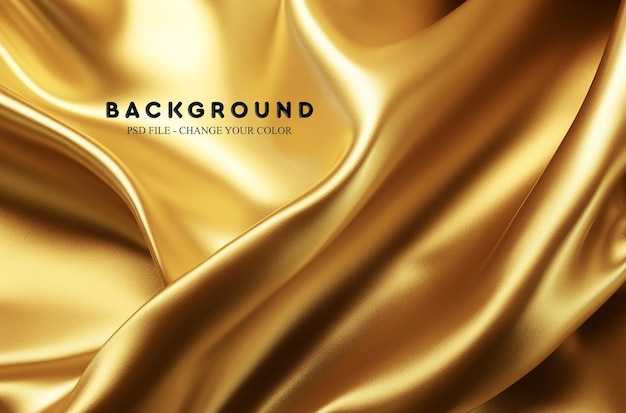 a gold silk background with smooth lines loose and fluid forms labor wave vibrant and bold luminous