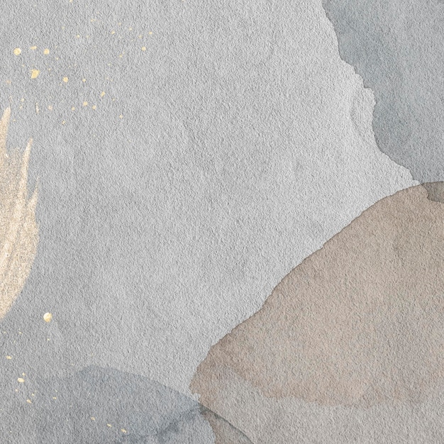 Gold splatter on watercolor background illustration