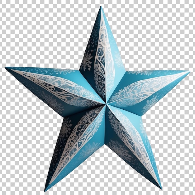 a gold star with a blue star With Christmas Day