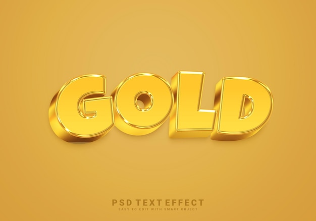 Gold text effect