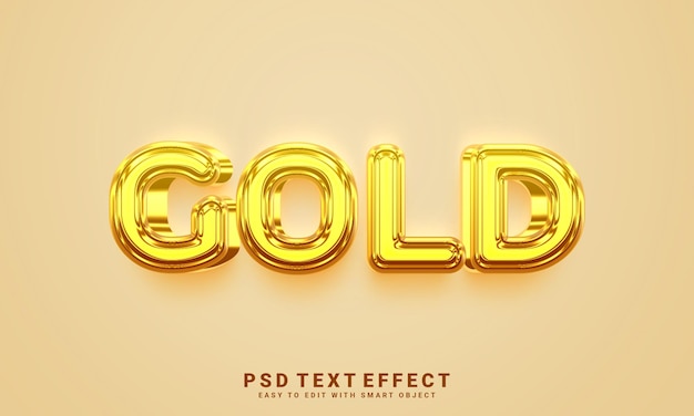 gold text effect