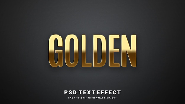 Gold text effect